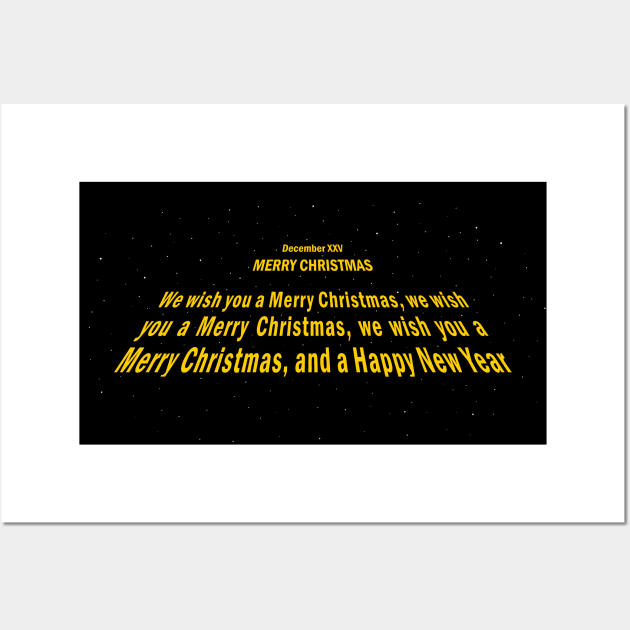 Xmas Wars Opening Crawl Wall Art by Byway Design